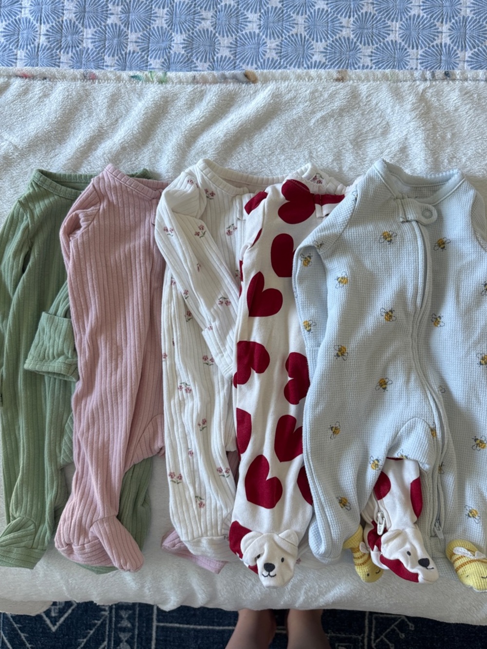Carter's Baby Footed One-Piece 5 piece set
